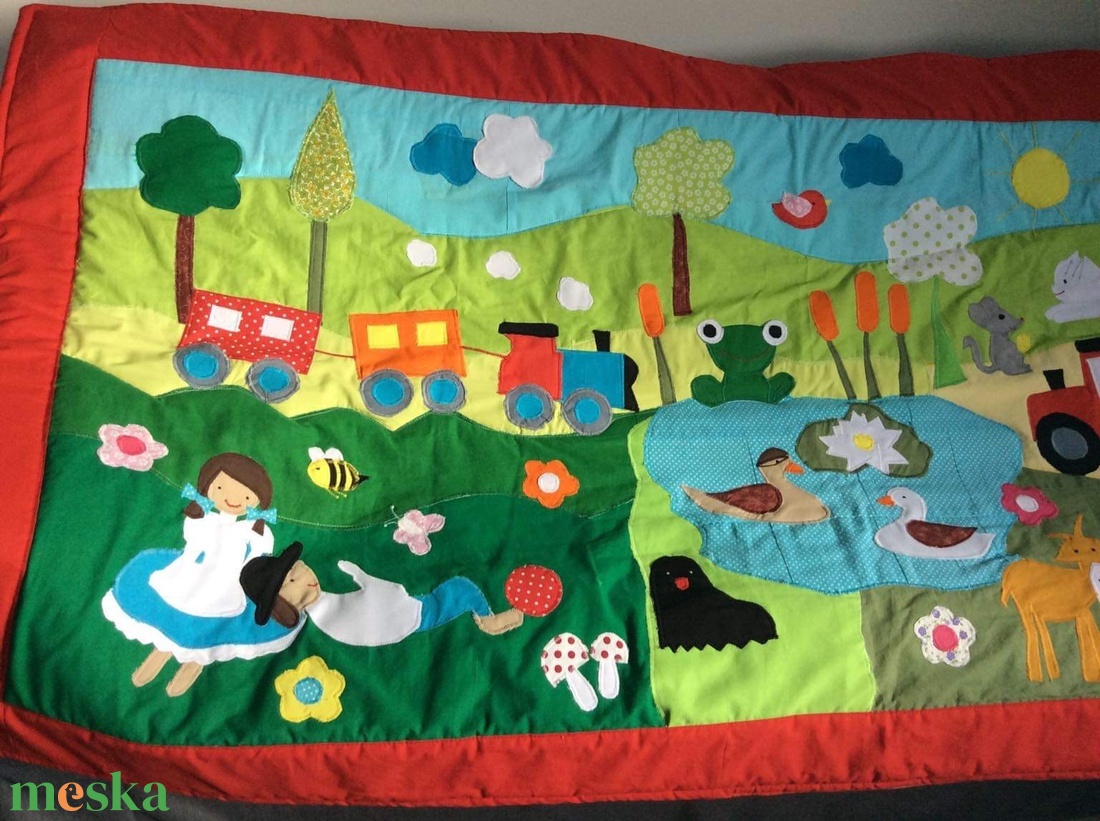 patchwork falvédő, takaró, vidéki hangulat - otthon & életmód - babaszoba, gyerekszoba - falvédő gyerekszobába - Meska.hu patchwork falvédő, takaró, vidéki hangulat - otthon & életmód - babaszoba, gyerekszoba - falvédő gyerekszobába - Meska.hu
