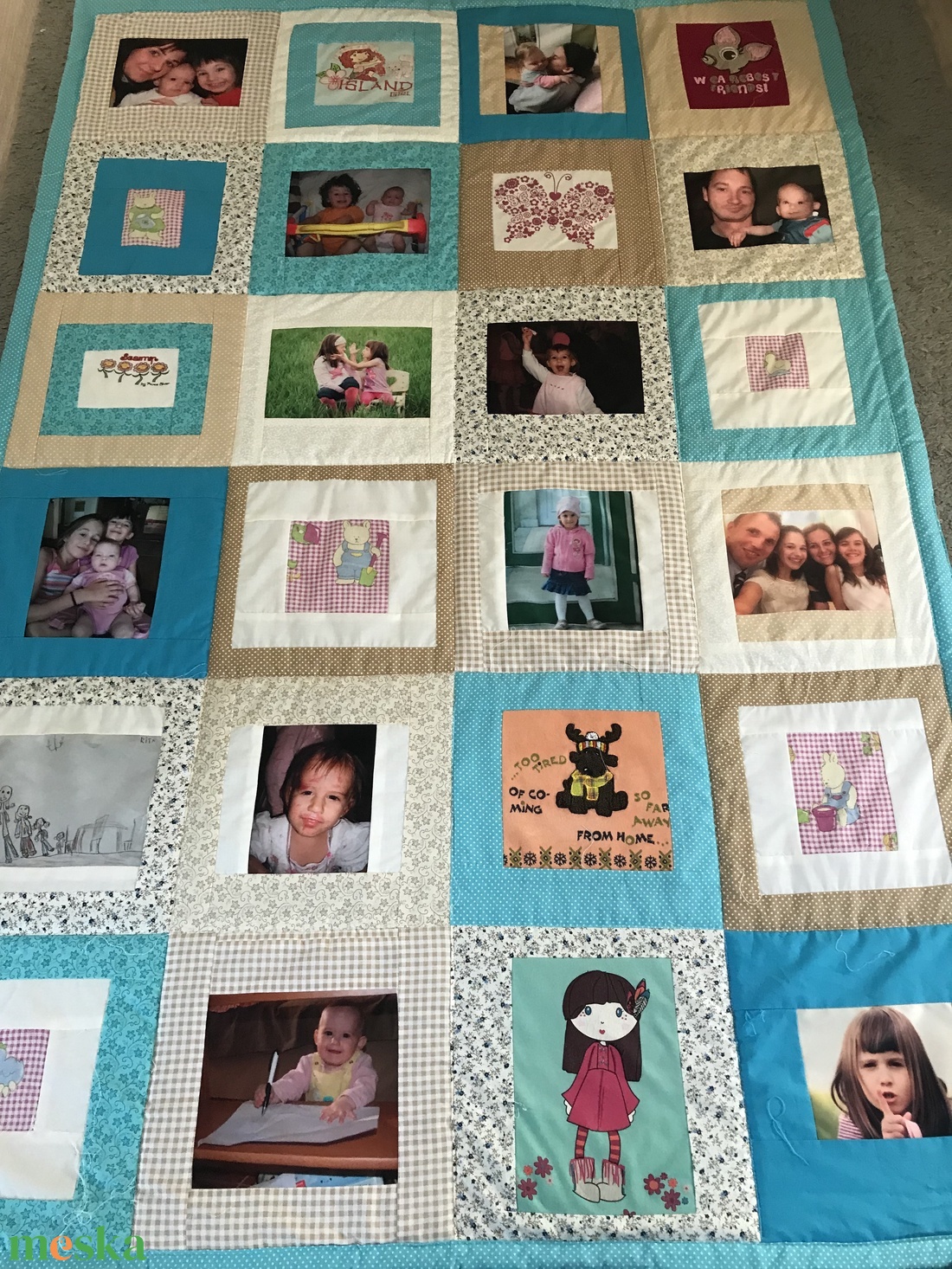 Crazy Patchwork fényképes takaró, falvédő saját pólókból - otthon & életmód - lakástextil - ágytakaró - Meska.hu Crazy Patchwork fényképes takaró, falvédő saját pólókból - otthon & életmód - lakástextil - ágytakaró - Meska.hu