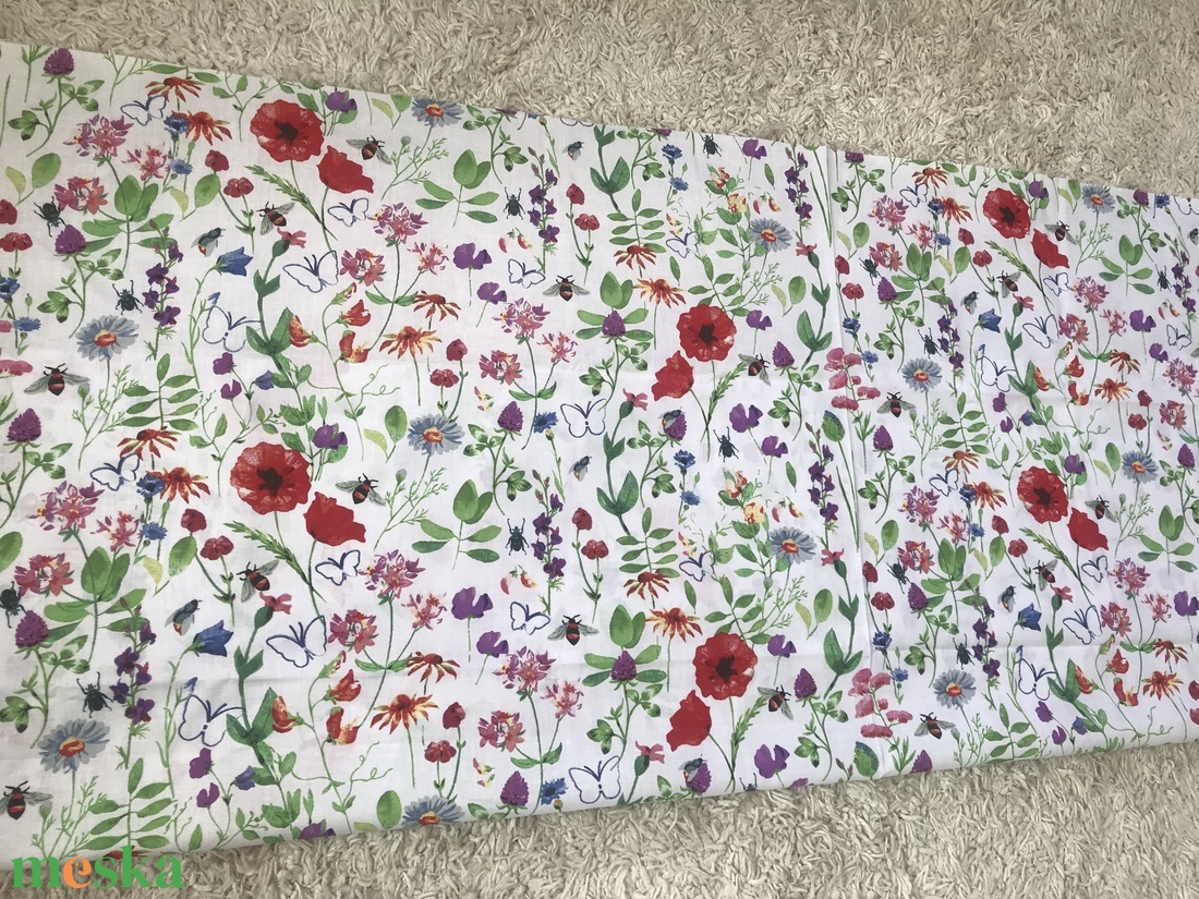Patchwork falvédő virágos rét pipacs  - otthon & életmód - lakástextil - falvédő - Meska.hu