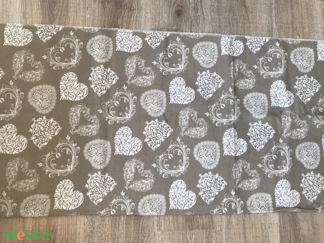 Patchwork takaró, bézs szívecskés  - otthon & életmód - lakástextil - ágytakaró - Meska.hu