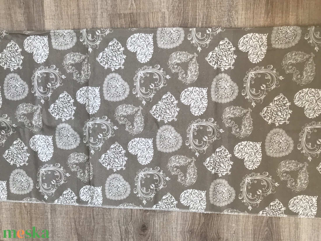 Patchwork takaró, bézs szívecskés  - otthon & életmód - lakástextil - ágytakaró - Meska.hu