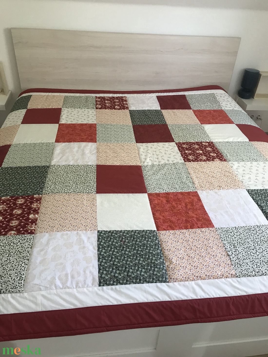 Country stílusú patchwork ágytakaró terrakotta - otthon & életmód - lakástextil - ágytakaró - Meska.hu Country stílusú patchwork ágytakaró terrakotta - otthon & életmód - lakástextil - ágytakaró - Meska.hu