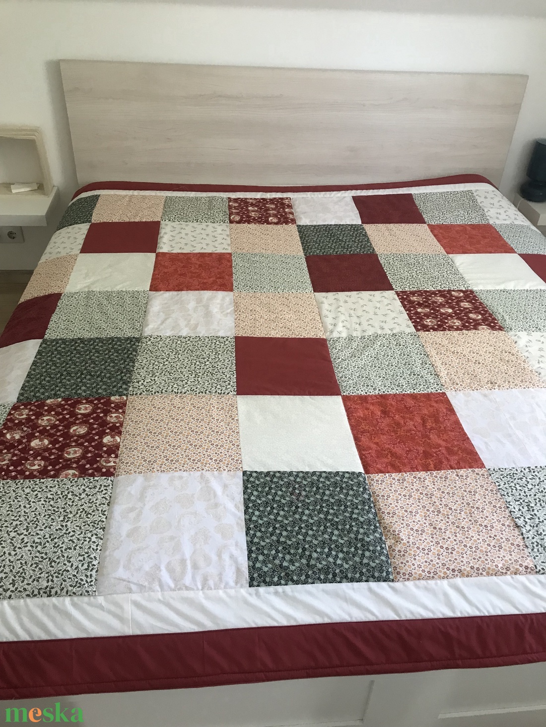 Country stílusú patchwork ágytakaró terrakotta - otthon & életmód - lakástextil - ágytakaró - Meska.hu Country stílusú patchwork ágytakaró terrakotta - otthon & életmód - lakástextil - ágytakaró - Meska.hu