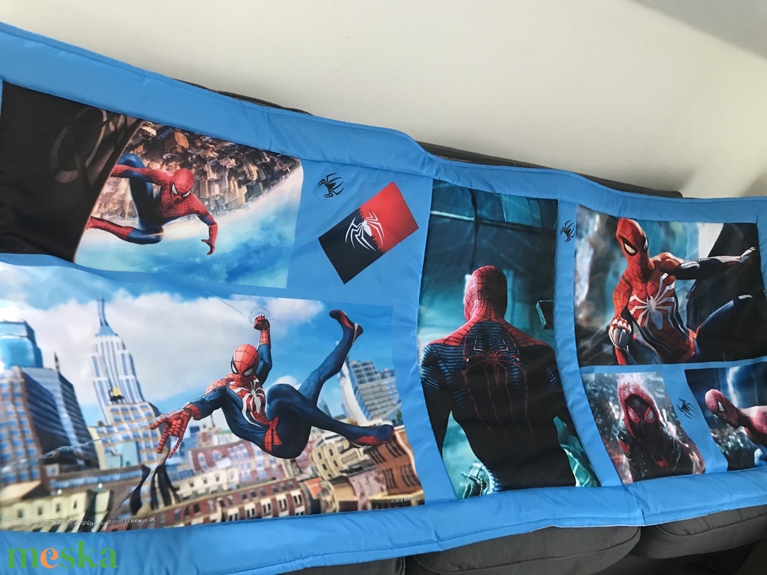 Patchwork takaró, falvédő Spiderman, Pókember - baba - mama - babaszoba dekoráció - falvédő gyerekszobába - Meska.hu