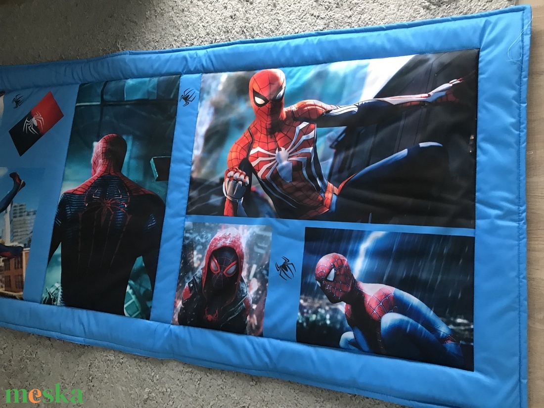 Patchwork takaró, falvédő Spiderman, Pókember - baba - mama - babaszoba dekoráció - falvédő gyerekszobába - Meska.hu