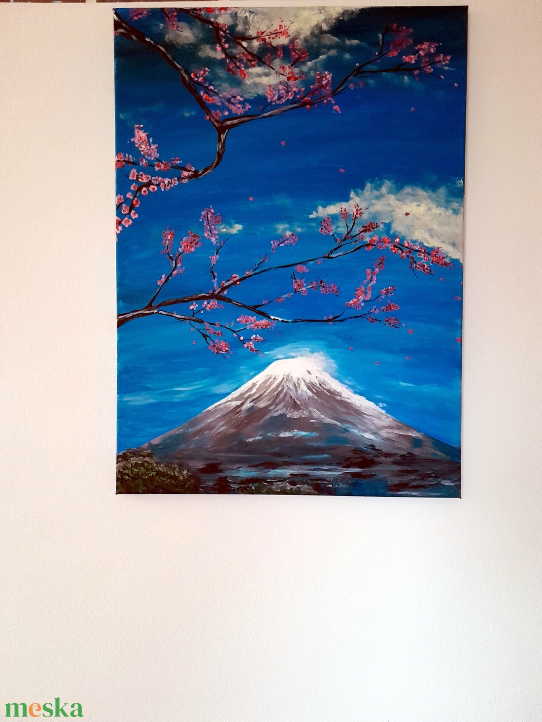 Japán szent hegye / festmény  - művészet - festmény - akril - Meska.hu