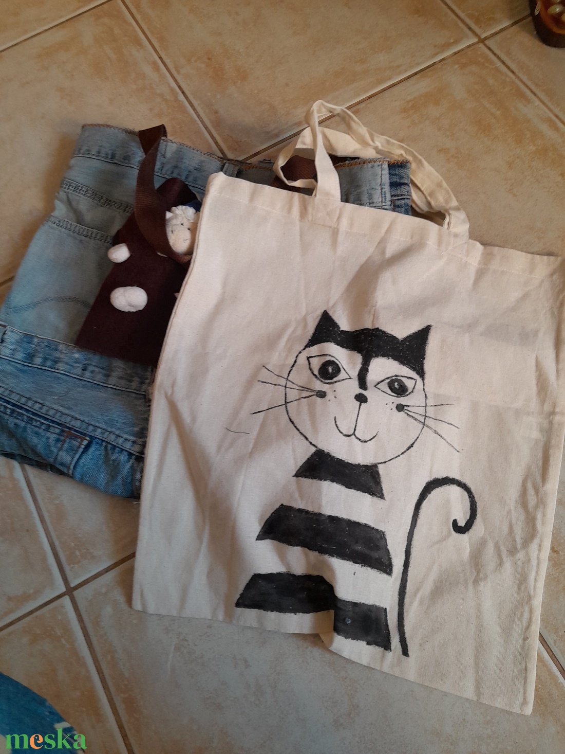 Hol jártál báránykám ?/ táska farmerből - táska & tok - bevásárlás & shopper táska - shopper, textiltáska, szatyor - Meska.hu Hol jártál báránykám ?/ táska farmerből - táska & tok - bevásárlás & shopper táska - shopper, textiltáska, szatyor - Meska.hu