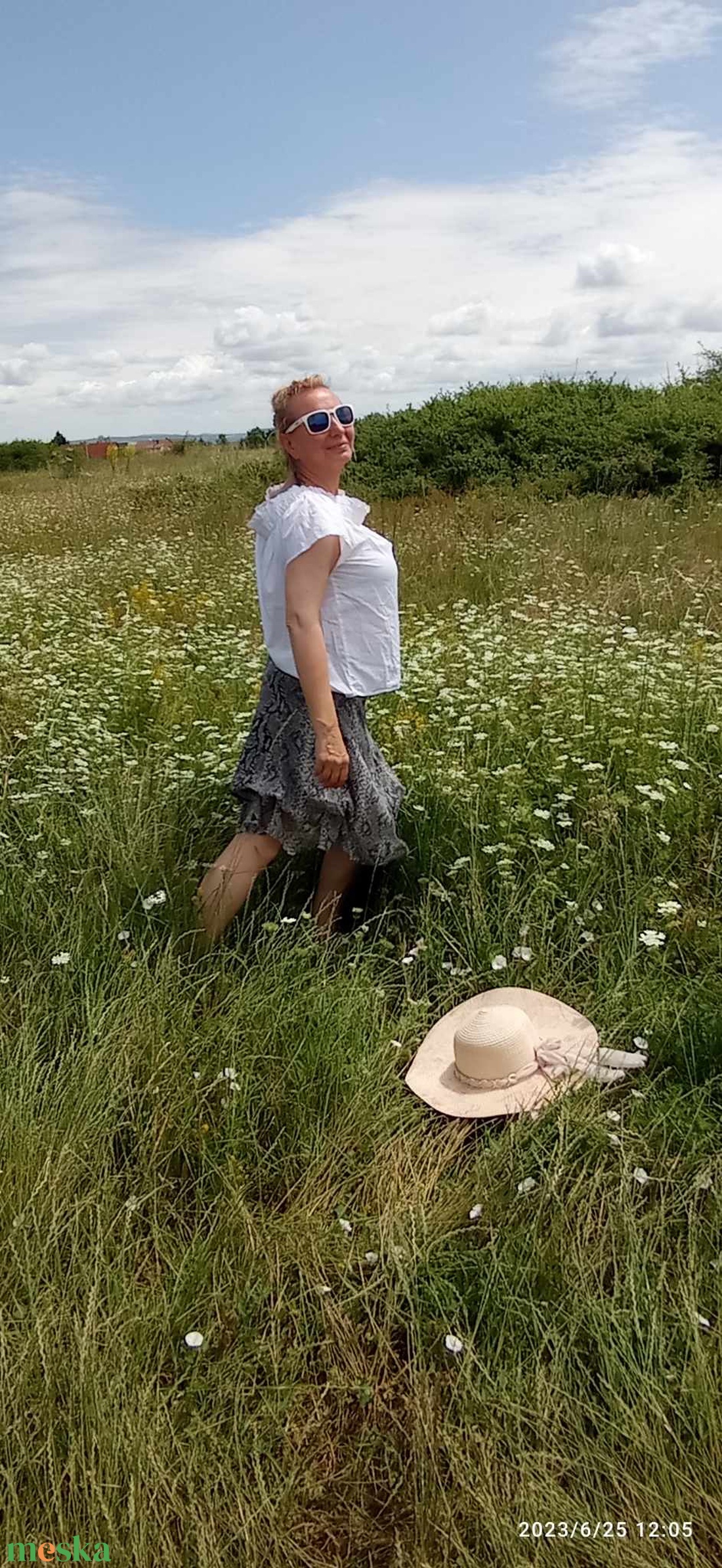 Harmatos Harangvirág szoknya  - ruha & divat - női ruha - szoknya - Meska.hu