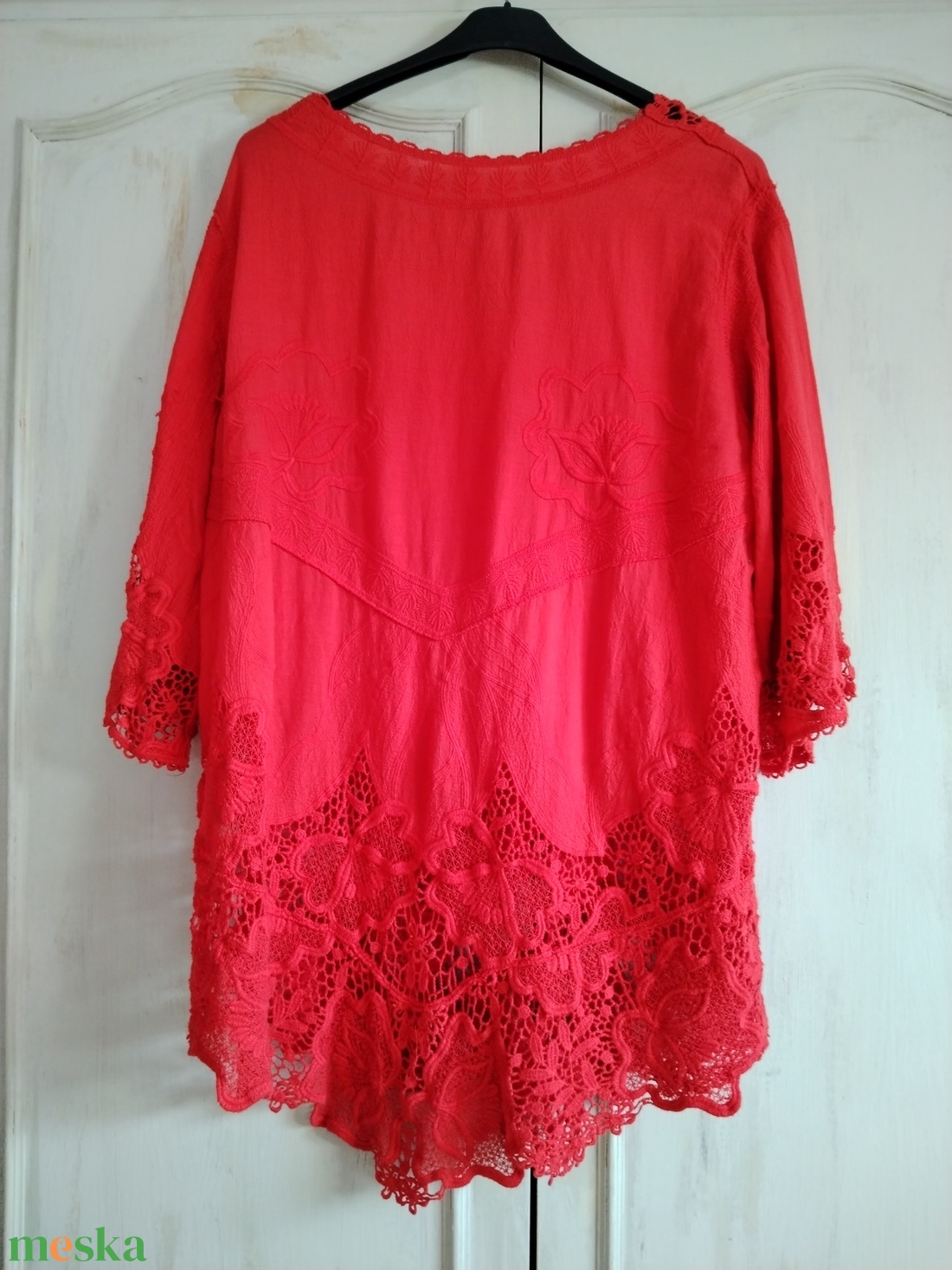 Forró nyár- tűz piros ruha - ruha & divat - női ruha - tunika - Meska.hu