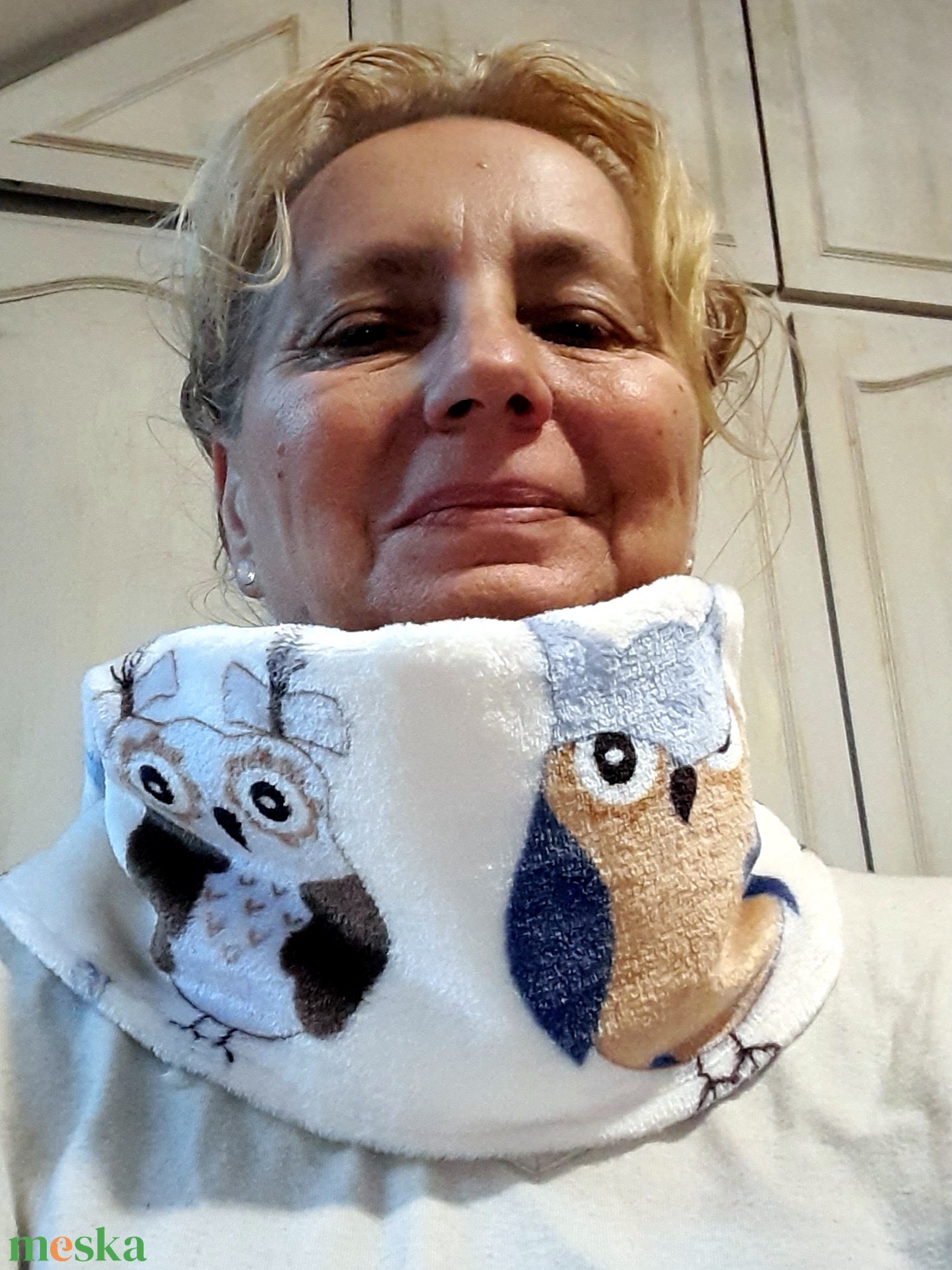 Hosszú éjszaka-baglyos sál  - ruha & divat - sál, sapka, kendő - sál - Meska.hu