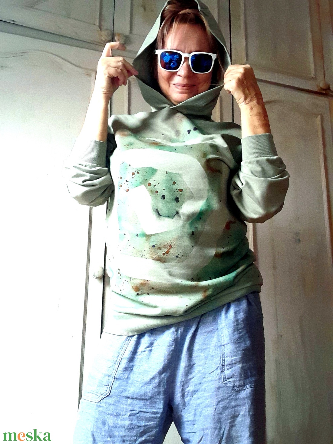 A Mosolyod körbeér! - pulóver  - ruha & divat - női ruha - pulóver - Meska.hu