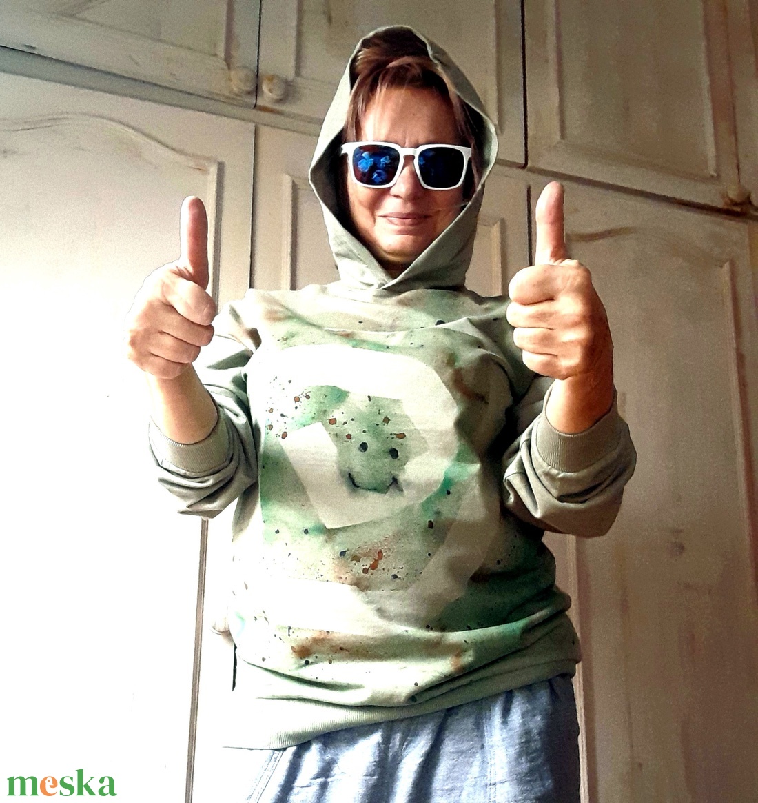 A Mosolyod körbeér! - pulóver  - ruha & divat - női ruha - pulóver - Meska.hu