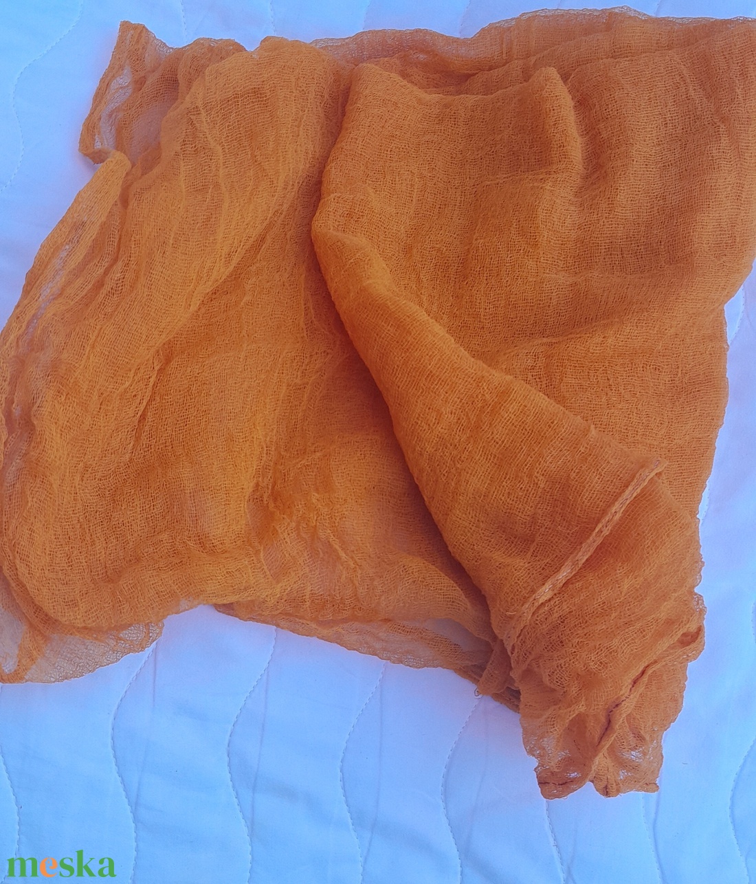 Szilva vagy barack ?/ géz sál  - ruha & divat - sál, sapka, kendő - sál - Meska.hu