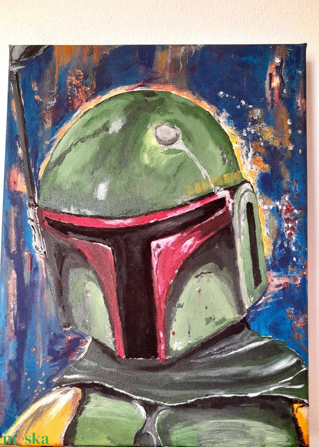 Star Wars -Boba Fett - művészet - festmény - akril - Meska.hu Star Wars -Boba Fett - művészet - festmény - akril - Meska.hu