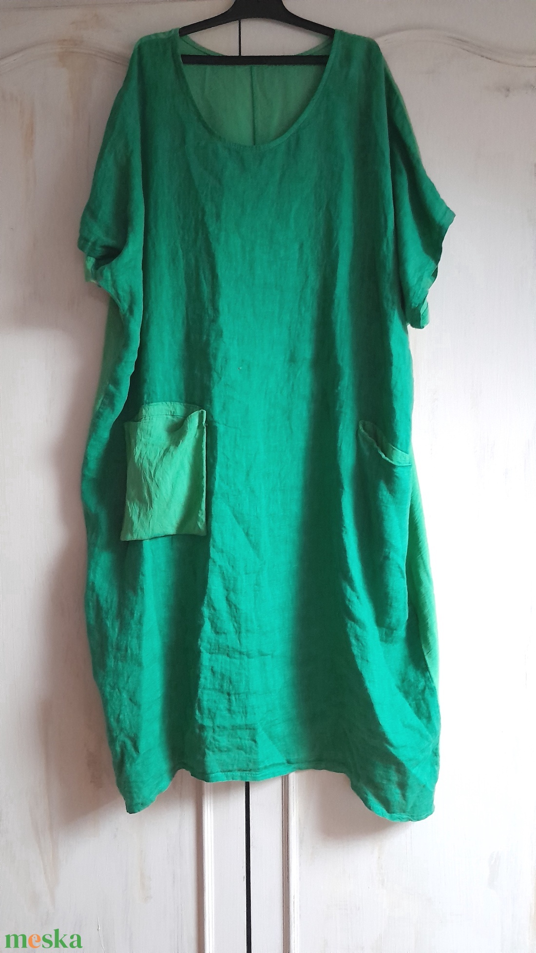 Még zöld a fű! / vászon ruha - ruha & divat - női ruha - tunika - Meska.hu