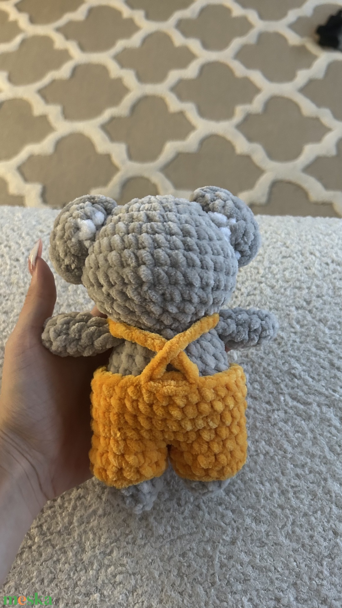 Horgolt koala kantáros nadrágban - játék & sport - plüssállat & játékfigura - más figura - Meska.hu