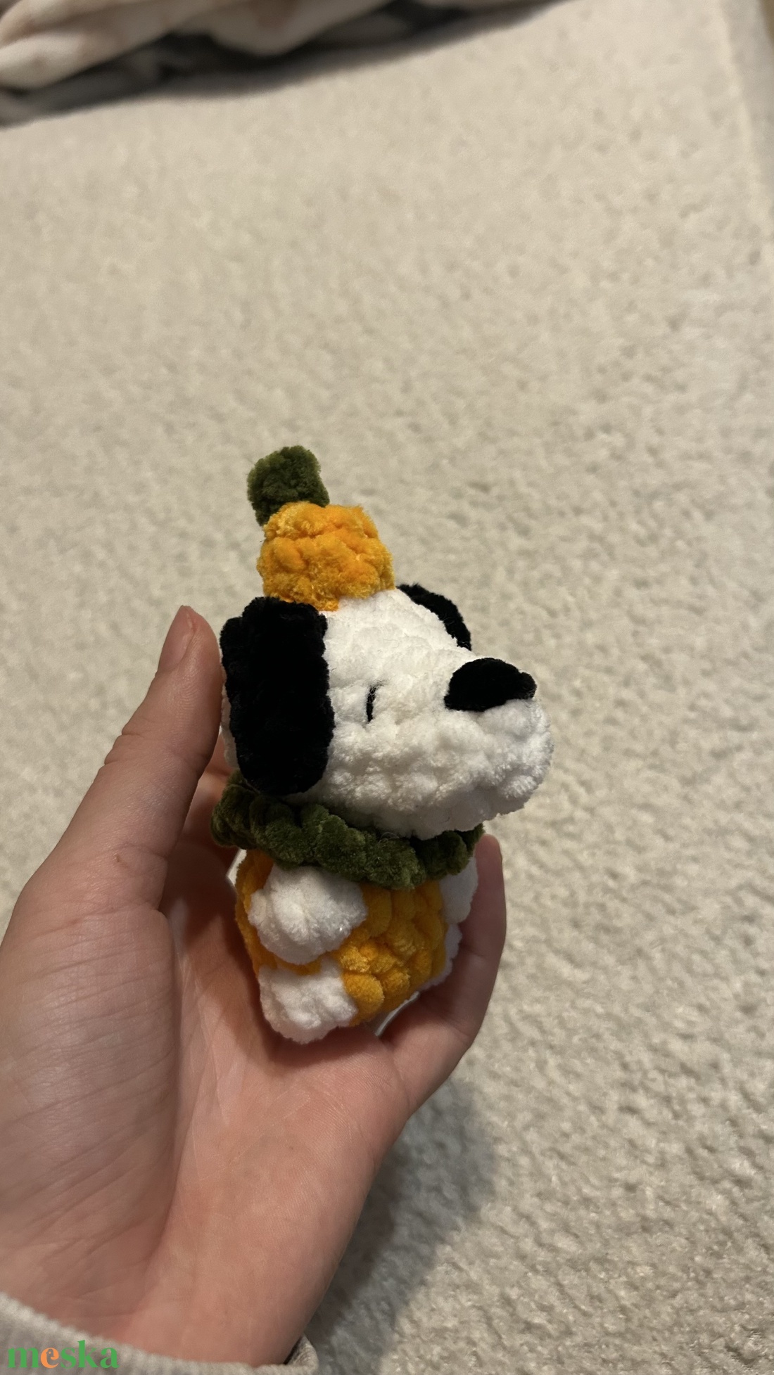 Horgolt tök snoopy  - játék & sport - plüssállat & játékfigura - kutya - Meska.hu