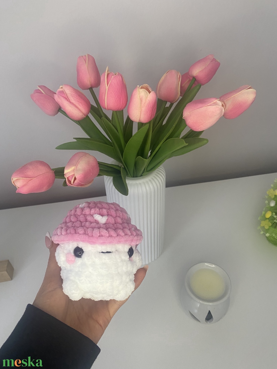 Horgolt pink gomba - játék & sport - plüssállat & játékfigura - más figura - Meska.hu Horgolt pink gomba - játék & sport - plüssállat & játékfigura - más figura - Meska.hu