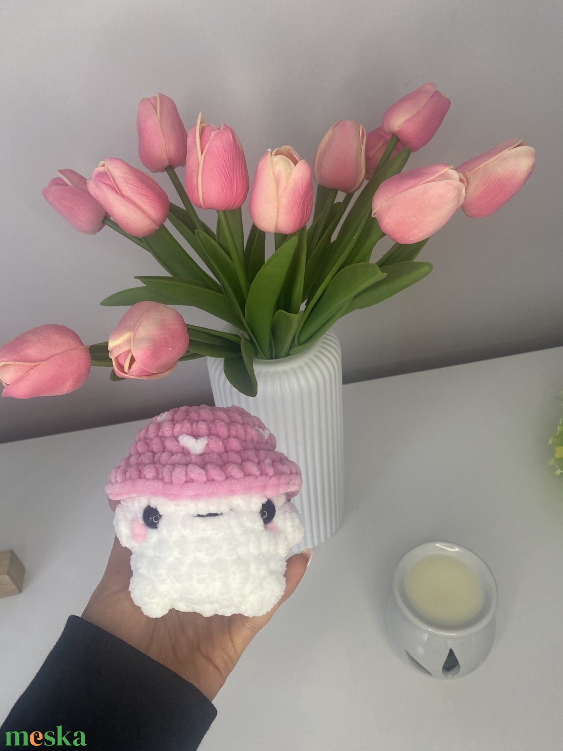 Horgolt pink gomba - játék & sport - plüssállat & játékfigura - más figura - Meska.hu Horgolt pink gomba - játék & sport - plüssállat & játékfigura - más figura - Meska.hu