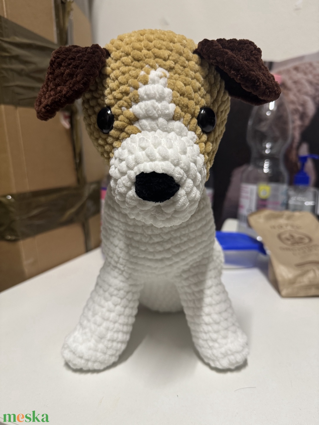 Kutya horgolt - játék & sport - plüssállat & játékfigura - kutya - Meska.hu
