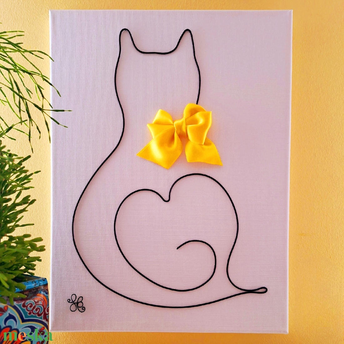 Cat - otthon & életmód - dekoráció - kép & falikép - vászonkép - Meska.hu