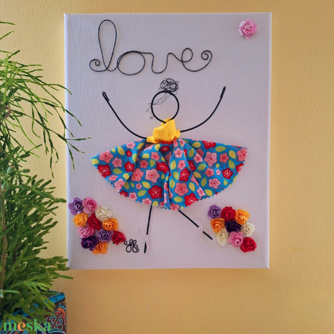 Virágos szerelem - otthon & életmód - dekoráció - kép & falikép - vászonkép - Meska.hu