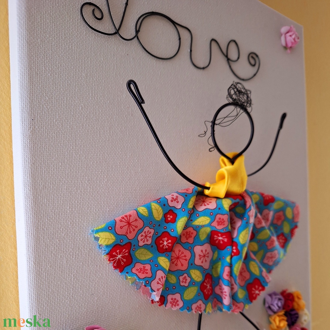 Virágos szerelem - otthon & életmód - dekoráció - kép & falikép - vászonkép - Meska.hu