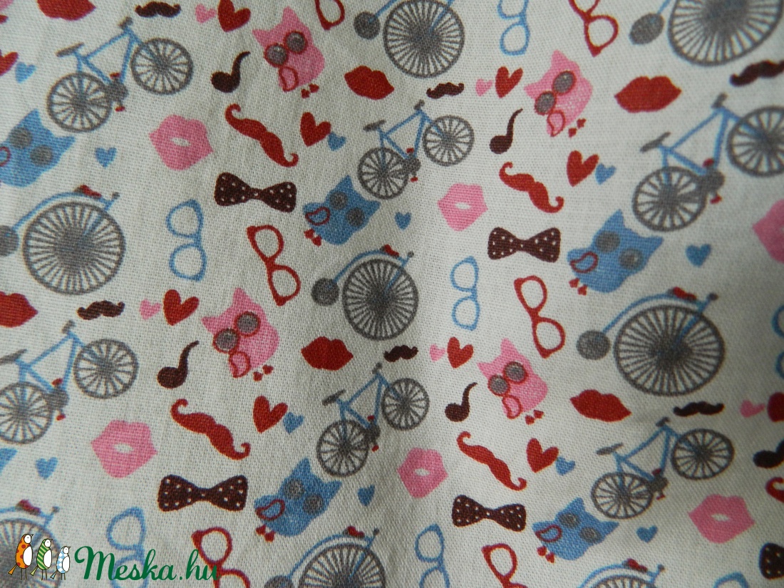 Biciklis, baglyos bevásárló szatyor -  - Meska.hu