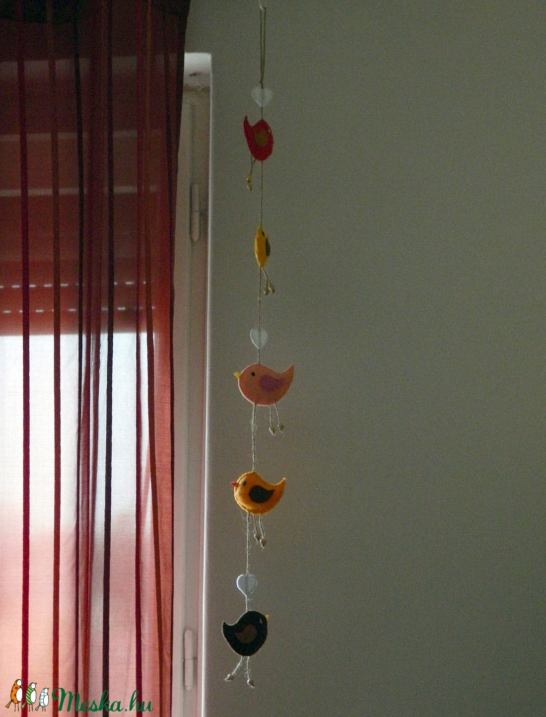 Színes madárkás lógó -  - Meska.hu