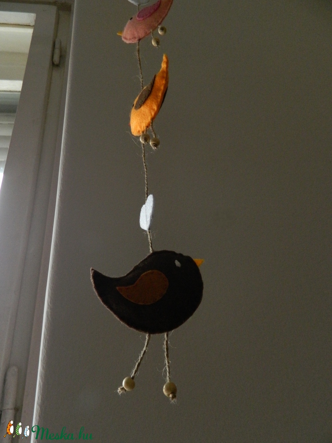 Színes madárkás lógó -  - Meska.hu