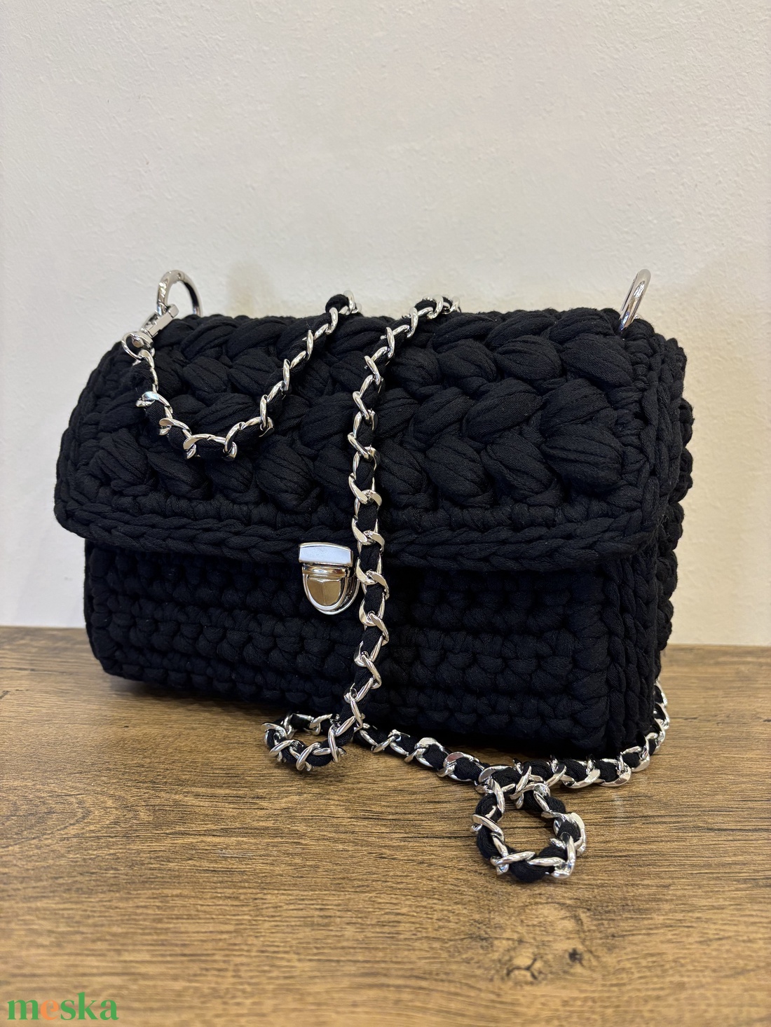 Horgolt válltáska (bélelt)  - táska & tok - kézitáska & válltáska - alkalmi táska - Meska.hu