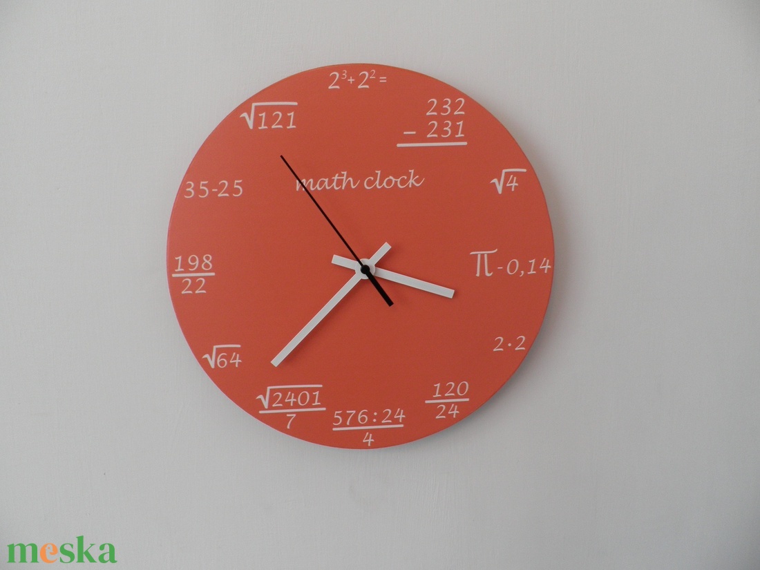 Matematika falióra - otthon & életmód - dekoráció - fali és függő dekoráció - falióra & óra - Meska.hu Matematika falióra - otthon & életmód - dekoráció - fali és függő dekoráció - falióra & óra - Meska.hu