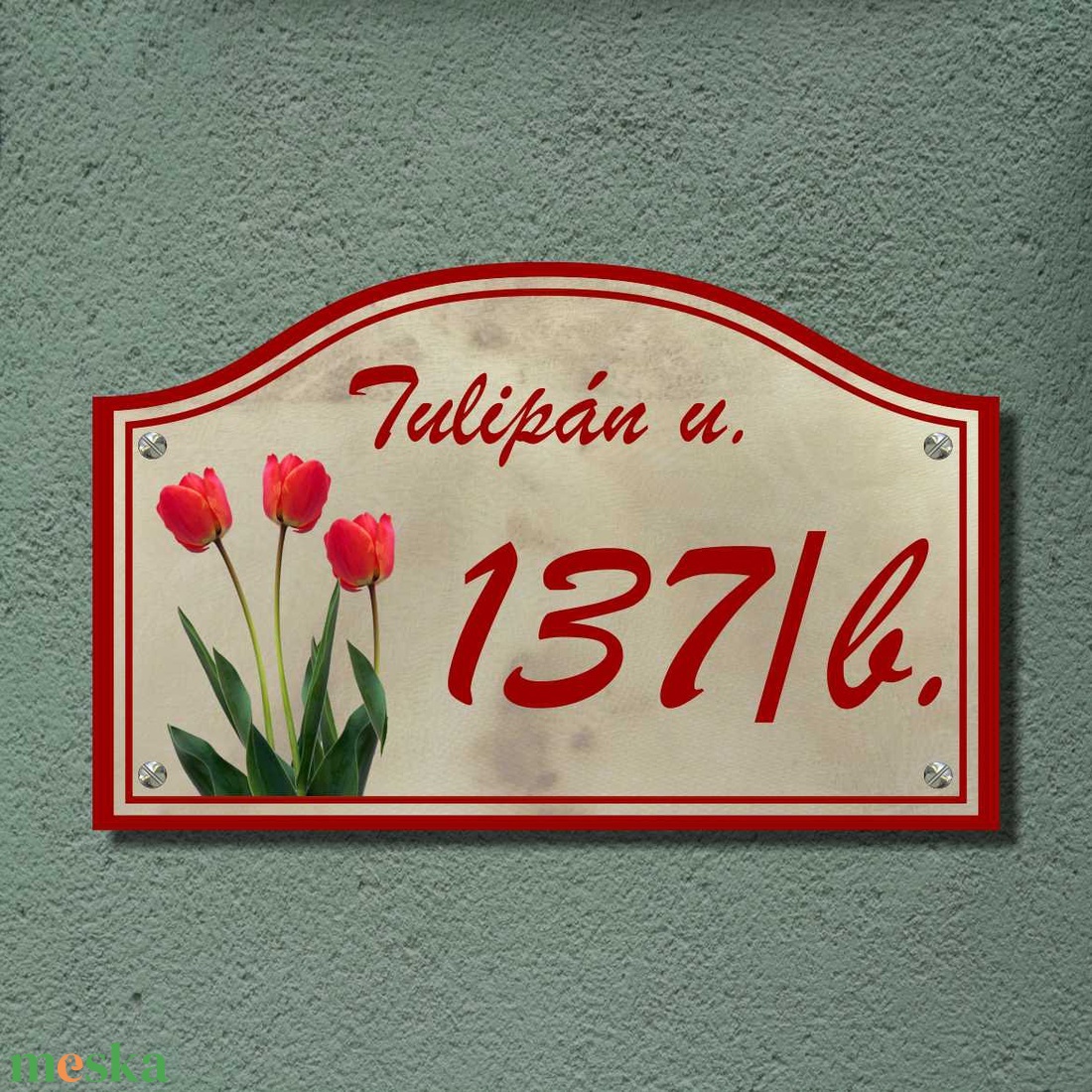 Házszámtábla - felsőíves - otthon & életmód - ház & kert - házszám - Meska.hu Házszámtábla - felsőíves - otthon & életmód - ház & kert - házszám - Meska.hu