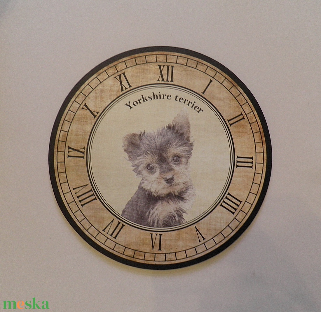 Kutyás óra - Yorkshire terrier - otthon & lakás - dekoráció - falióra & óra - Meska.hu Kutyás óra - Yorkshire terrier - otthon & lakás - dekoráció - falióra & óra - Meska.hu