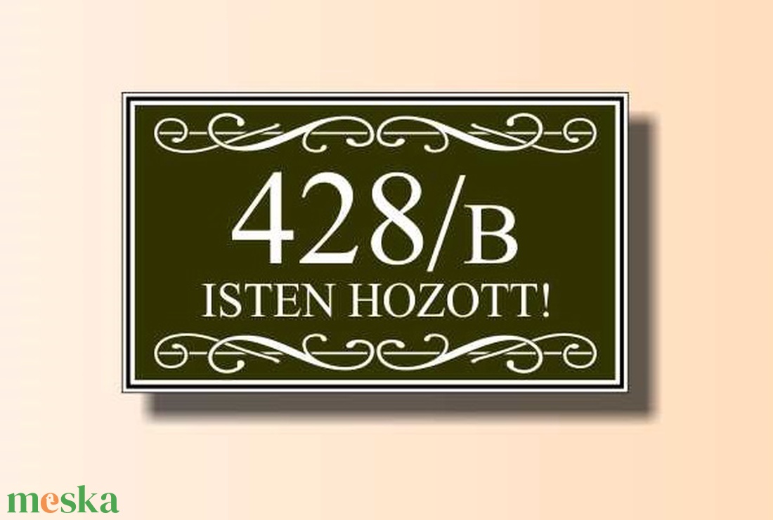 Isten hozott tábla - téglalap - otthon & lakás - ház & kert - házszám - Meska.hu