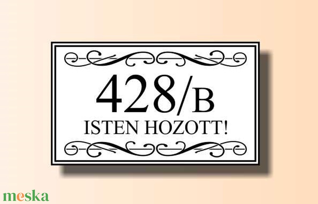 Isten hozott tábla - téglalap - otthon & lakás - ház & kert - házszám - Meska.hu