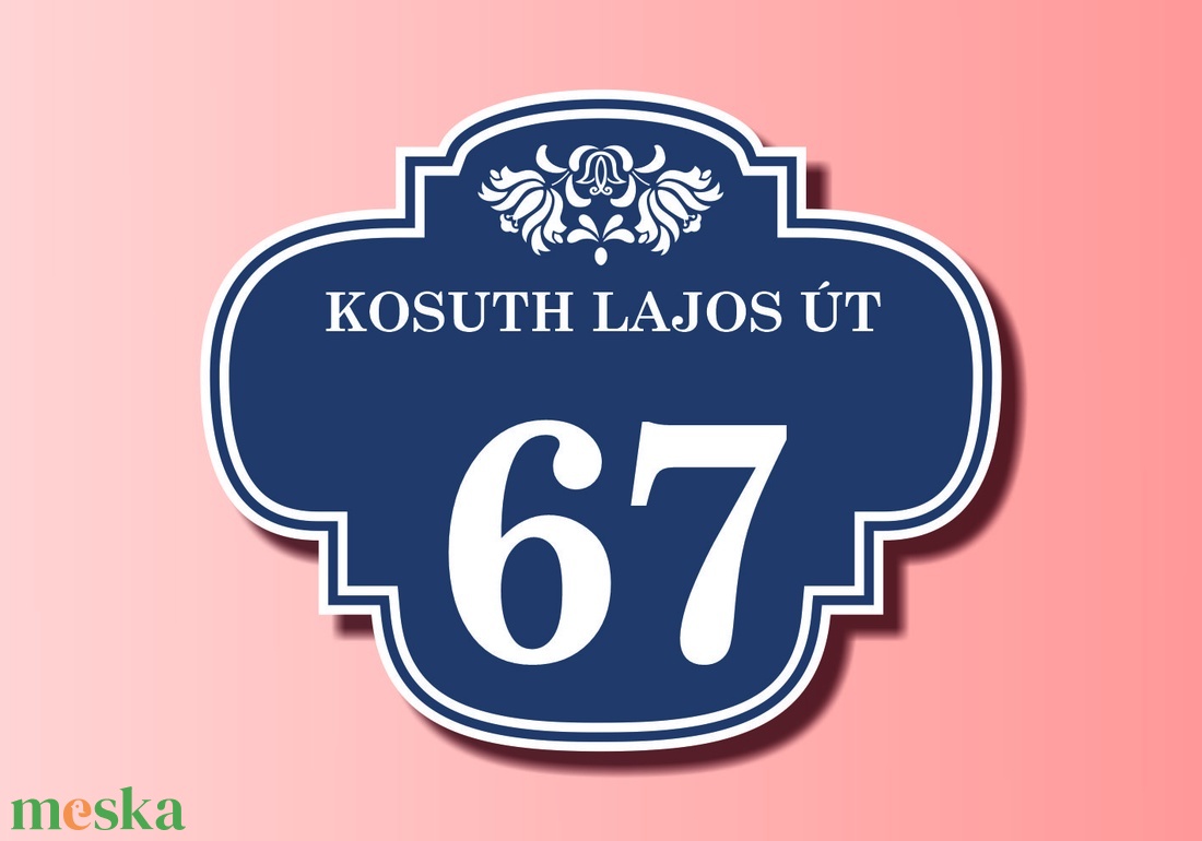 Díszes házszámtábla - körbeíves - otthon & lakás - ház & kert - házszám - Meska.hu Díszes házszámtábla - körbeíves - otthon & lakás - ház & kert - házszám - Meska.hu