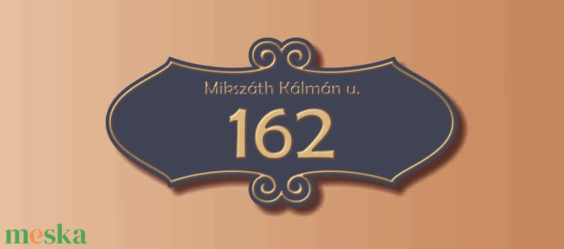 Díszes házszámtábla - körbeíves - otthon & életmód - ház & kert - házszám - Meska.hu Díszes házszámtábla - körbeíves - otthon & életmód - ház & kert - házszám - Meska.hu