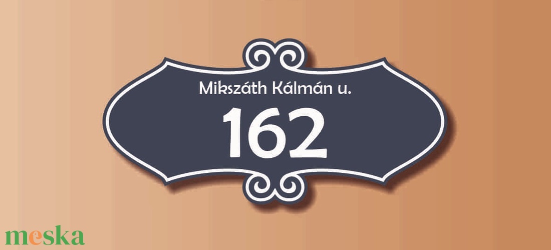 Díszes házszámtábla - körbeíves - otthon & életmód - ház & kert - házszám - Meska.hu Díszes házszámtábla - körbeíves - otthon & életmód - ház & kert - házszám - Meska.hu