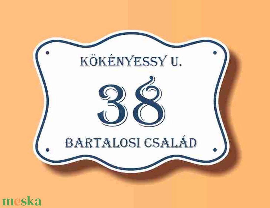 Házszámtábla - díszes, körbeíves - otthon & életmód - ház & kert - házszám - Meska.hu Házszámtábla - díszes, körbeíves - otthon & életmód - ház & kert - házszám - Meska.hu