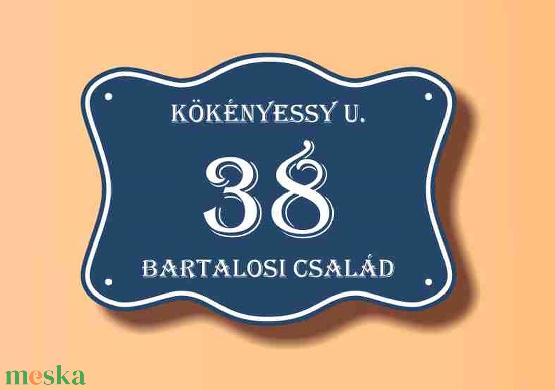 Házszámtábla - díszes, körbeíves - otthon & életmód - ház & kert - házszám - Meska.hu Házszámtábla - díszes, körbeíves - otthon & életmód - ház & kert - házszám - Meska.hu