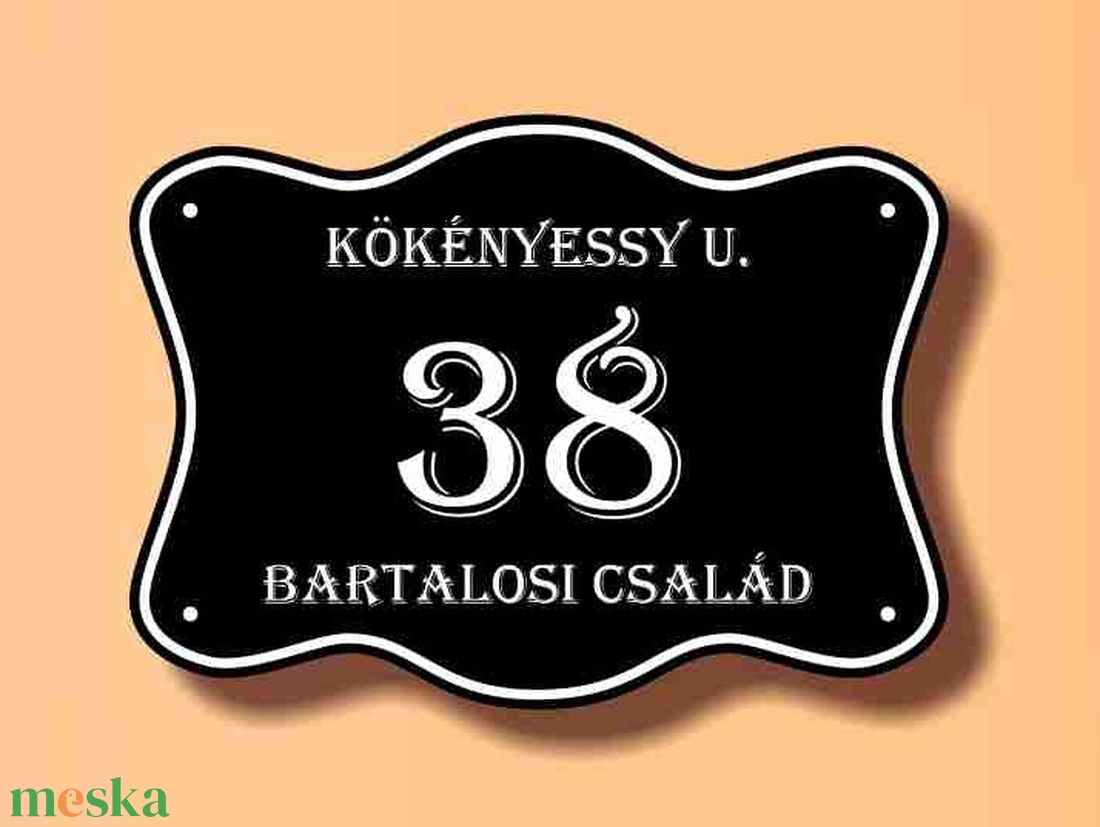Házszámtábla - díszes, körbeíves - otthon & életmód - ház & kert - házszám - Meska.hu Házszámtábla - díszes, körbeíves - otthon & életmód - ház & kert - házszám - Meska.hu
