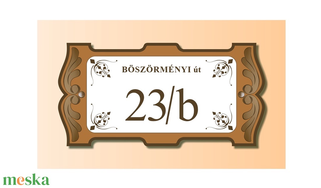 Házszámtábla - díszes, téglalap - otthon & életmód - ház & kert - házszám - Meska.hu Házszámtábla - díszes, téglalap - otthon & életmód - ház & kert - házszám - Meska.hu