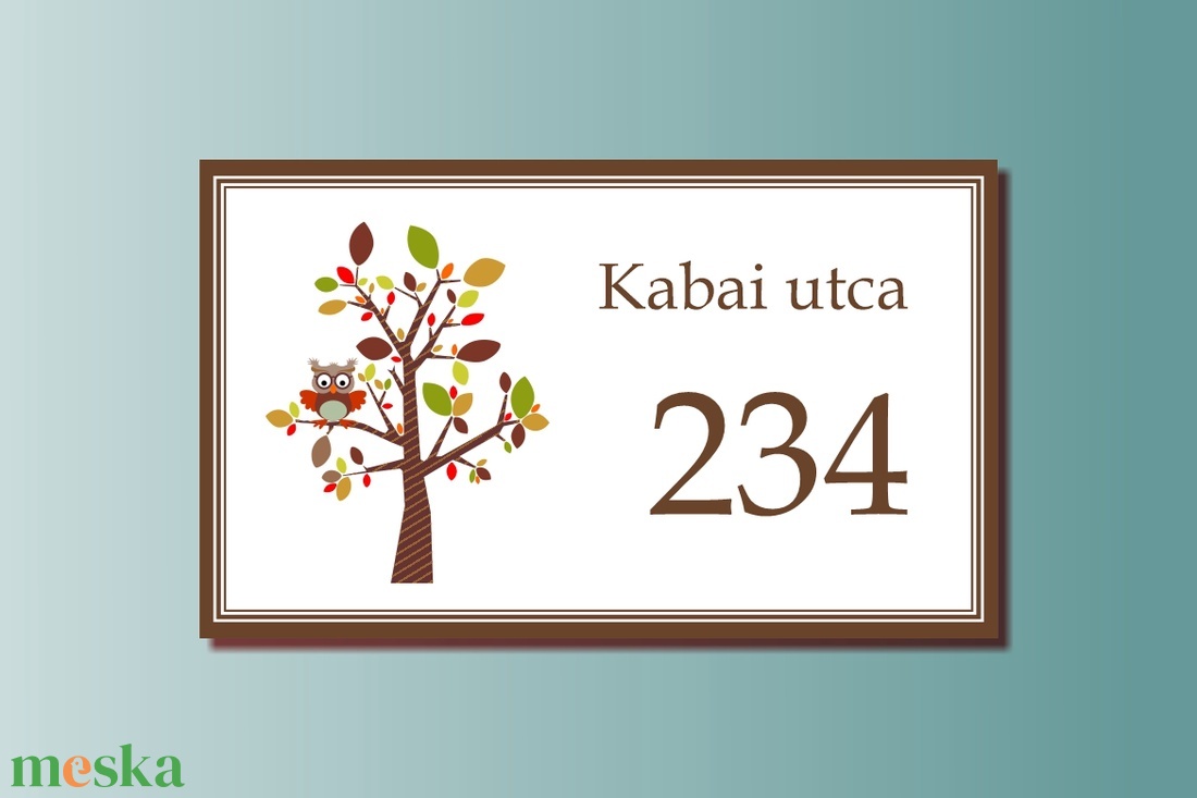 Házszámtábla - téglalap alakú - otthon & lakás - ház & kert - házszám - Meska.hu Házszámtábla - téglalap alakú - otthon & lakás - ház & kert - házszám - Meska.hu