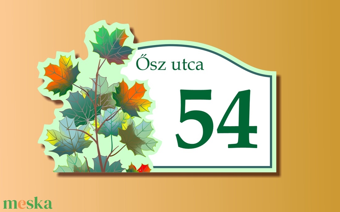 Házszámtábla - felsőíves - otthon & életmód - ház & kert - házszám - Meska.hu Házszámtábla - felsőíves - otthon & életmód - ház & kert - házszám - Meska.hu
