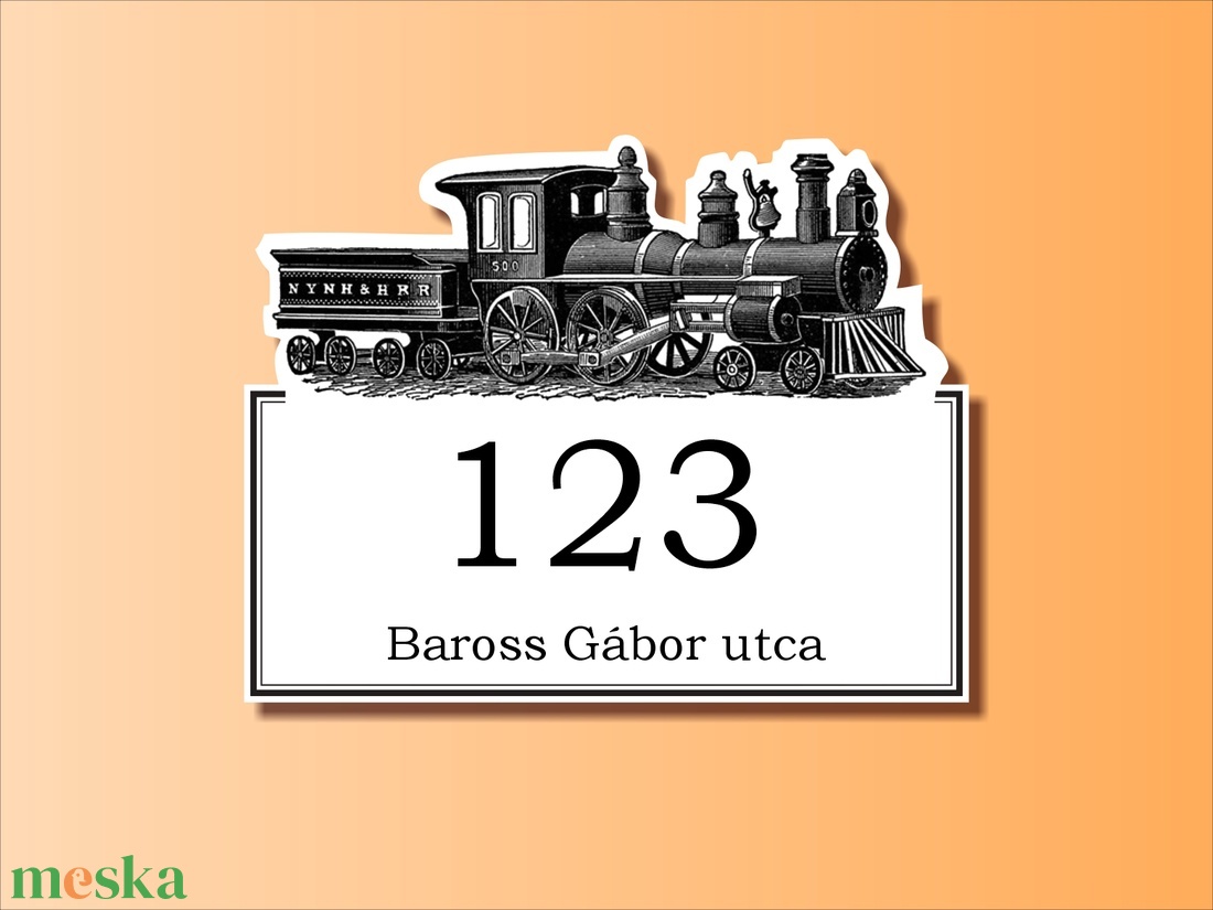 Házszámtábla - otthon & lakás - dekoráció - fali és függő dekoráció - falióra & óra - Meska.hu