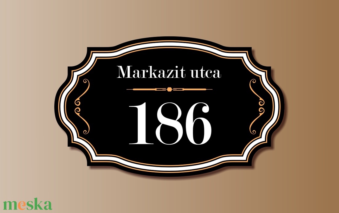 Házszámtábla - körbeíves - otthon & életmód - ház & kert - házszám - Meska.hu Házszámtábla - körbeíves - otthon & életmód - ház & kert - házszám - Meska.hu