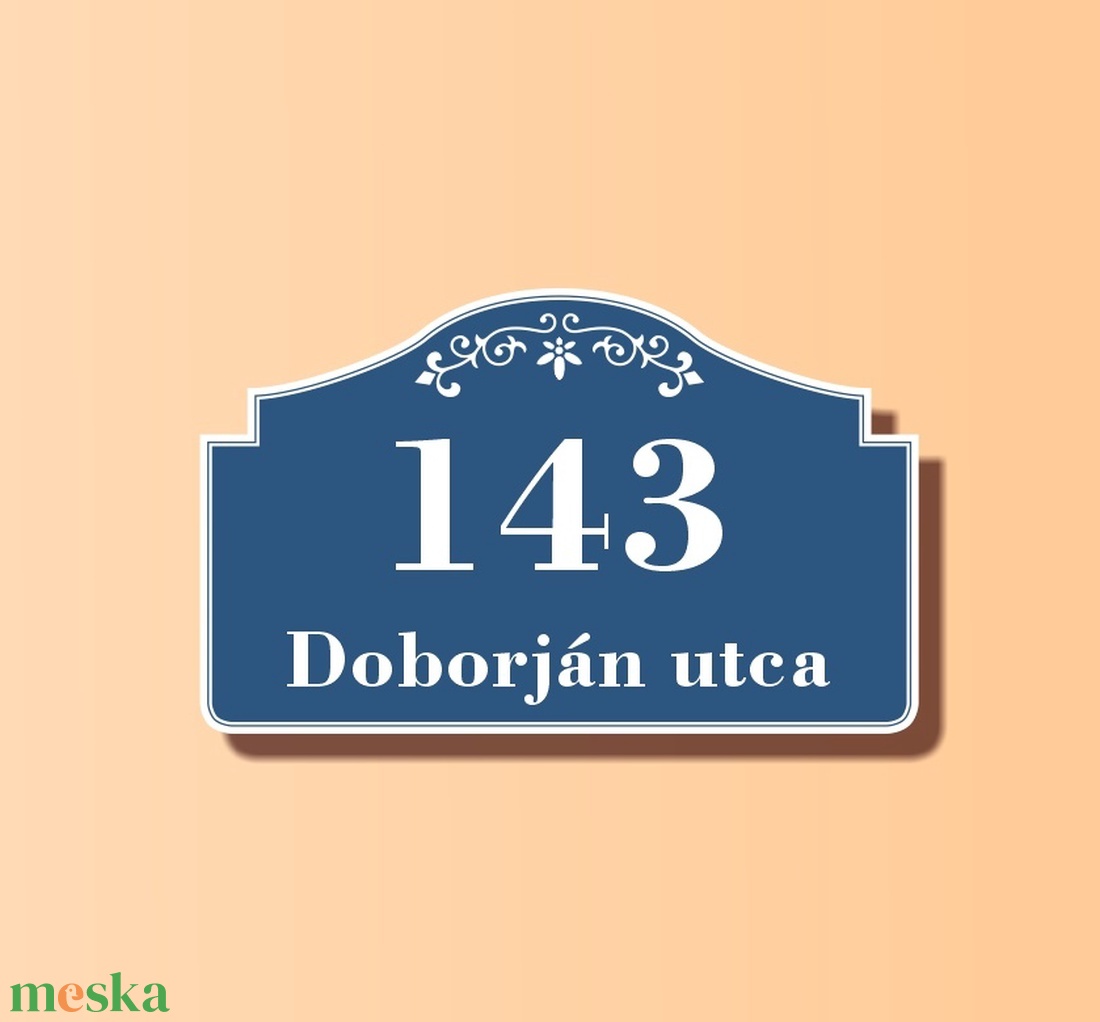 Házszámtábla - díszes - otthon & lakás - ház & kert - házszám - Meska.hu