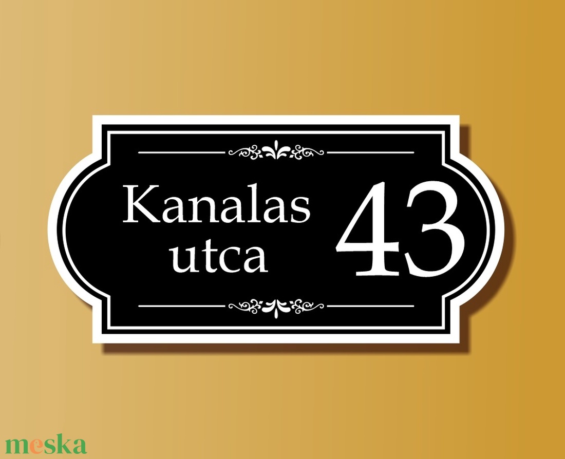 Díszes házszámtábla - téglalap - otthon & életmód - ház & kert - házszám - Meska.hu Díszes házszámtábla - téglalap - otthon & életmód - ház & kert - házszám - Meska.hu