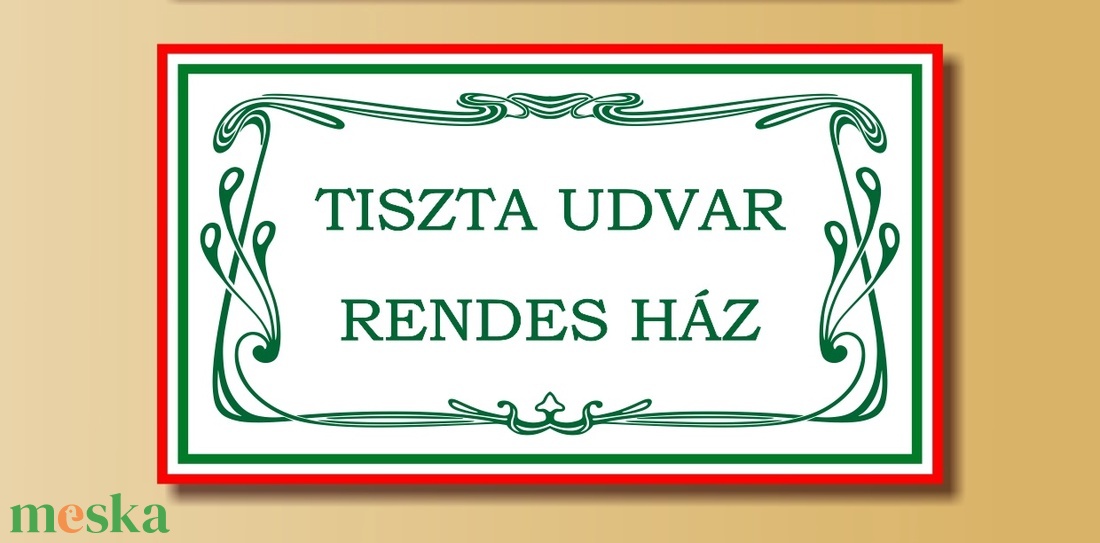 Tiszta udvar rendes ház - otthon & életmód - ház & kert - névtábla - Meska.hu Tiszta udvar rendes ház - otthon & életmód - ház & kert - névtábla - Meska.hu